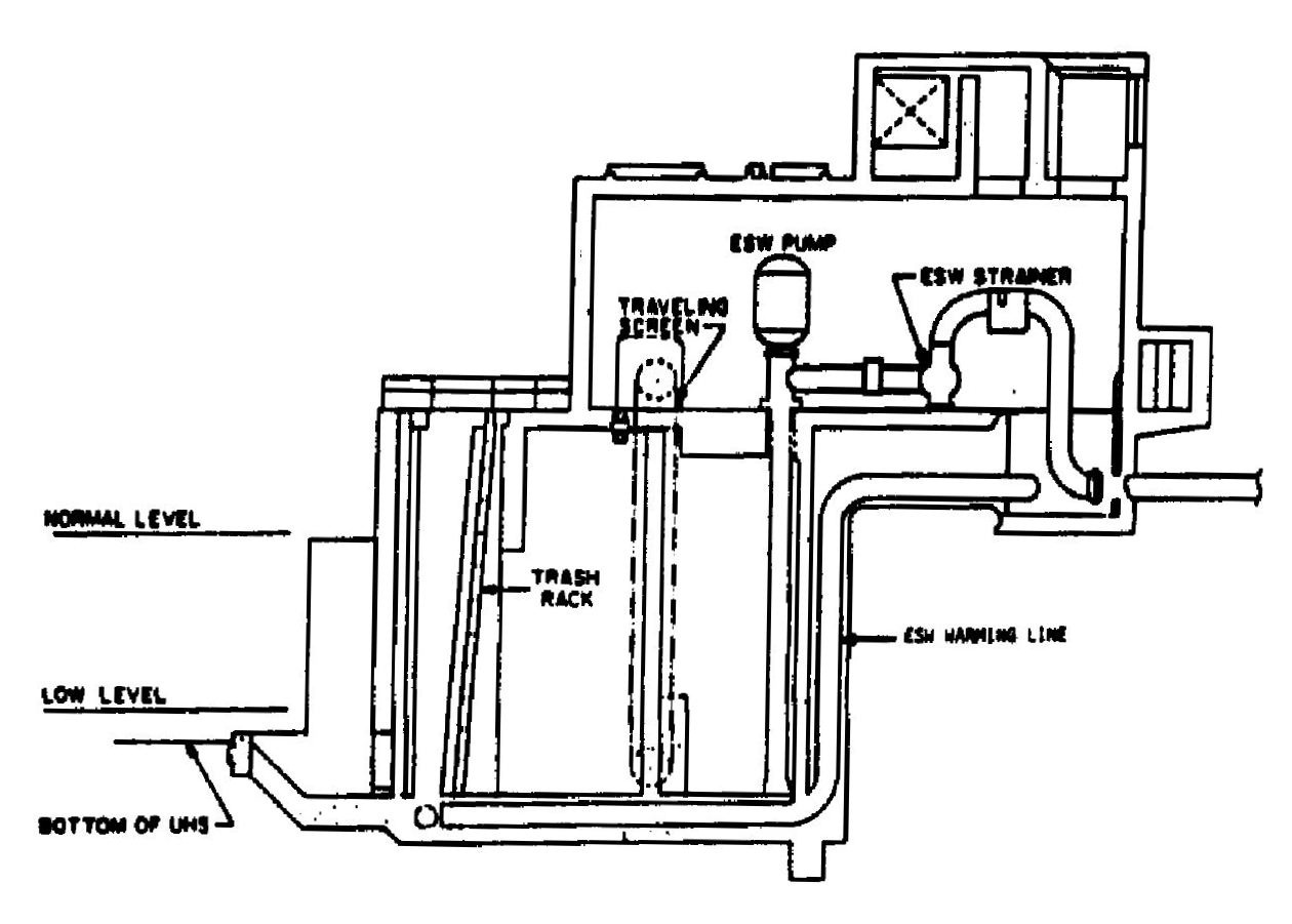 nuclear reactor water intake